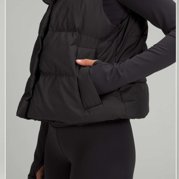 Lululemon Transformable Parka Black Size 6 Long Vest Removable Sections Down - Picture 7 of 16